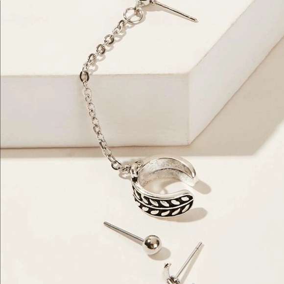 • Trinity • 3 Pc. Earring Cuff Set - Picture 3 of 5